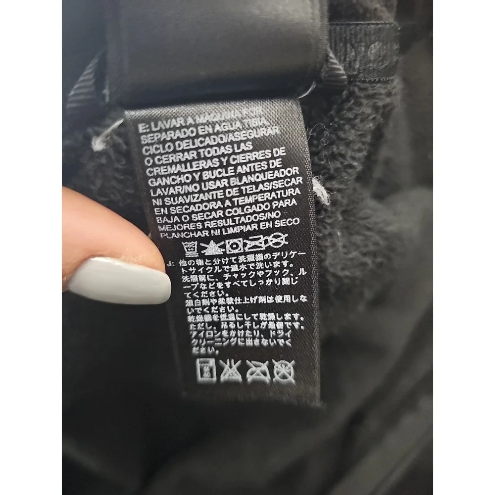 The North Face Womens Full Zip‎  Fleece Black Jacket Size M